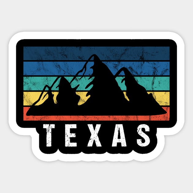 Texas Retro Vintage Sticker by JKFDesigns